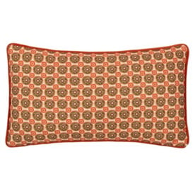 Wylder Tropics Onika Rectangular Geometric Piped Polyester Filled Cushion