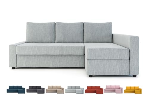 Sung Fit Friheten Slipcover for The IKEA Friheten with Chaise Corner Cover, Sofa Bed Cover, Sectional Slipcover Replacement (Polyester-Light Grey)