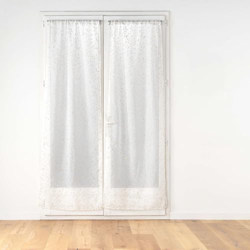 Douceur d'Intérieur, Maissa Straight Curtain Tape, 2 x 70 x 200 cm, Sandblasted
