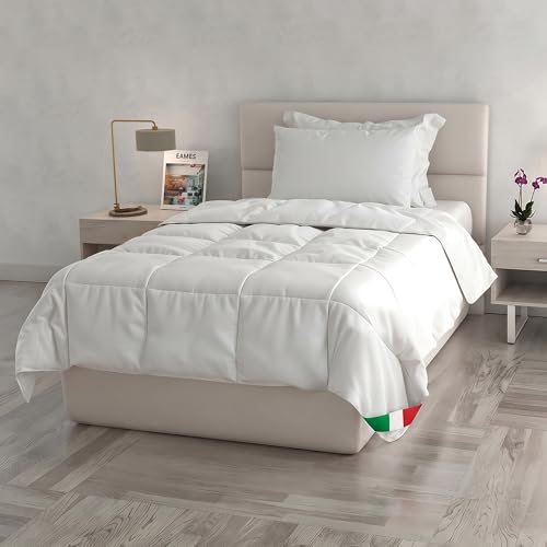 Prestige Summer Duvet, Lightweight Double Duvet, Breathable Quilted Quilted Spring Bed 100% Made in Italy, Machine Washable (Double Size, 200 x 200 cm)