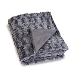LINDER Soft Polyester Blanket Grey 130 x 180 cm