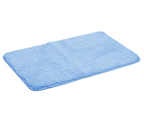 Amago - 100 Percent Polyester Microfibre Bath Mat, 60 x 100 cm - Blue