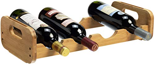 RTA Bottle Bamboo Open Modular Wine Rack by Amazon
