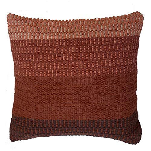 Soleil d'ocre Red Cotton Cushion 45cm x 45cm