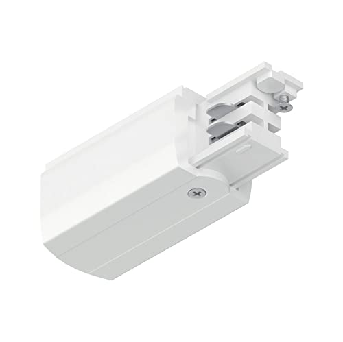 Paulmann ProRail3 91361 Rail System Feed End Left 99.5 x 35 mm Max. 3,680 W White Ceiling Rail Systems Metal/Plastic