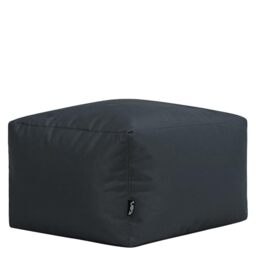 Bean Bag Bazaar Outdoor Bean Bag Footstool with Filling Included, Grey