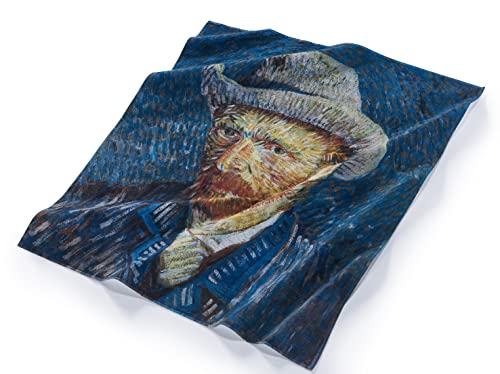 Musearta BT-VG-SH-V424391 Unisex Beach Towel with Grey Felt Hat by Artist Vincent Van Gogh Cotton 120 x 150 cm