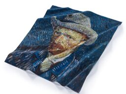 Musearta BT-VG-SH-V424391 Unisex Beach Towel with Grey Felt Hat by Artist Vincent Van Gogh Cotton 120 x 150 cm