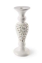 Excelsa White Home Candle Holder, White, Height 25 cm