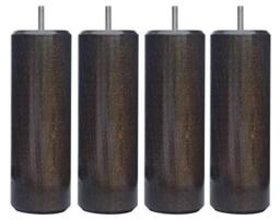 Margot 3700527816470 Chameleon Cylinder Bed Legs Set of 4 Wenge Wood Height 25 cm