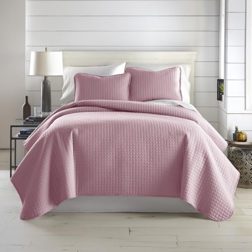 Southshore Fine Living, Inc. Twin Quilt Bedding Set, Soft Brushed Microfiber Quilt, Twin Coverlet Bedspread, Wrinkle & Pet Hair Resistant Bedding, Easy Care, with 1 Pillow Sham, Lavender