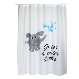 MSV Shower curtain Premium 180x200cm Watterbattle