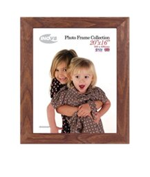 INOV8 British Made Real Wood Picture/Photo Frame 20x16 Inch(51x41cm) - Kayla 30mm Dark Oak