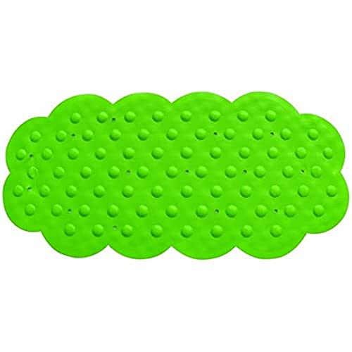 MSV 44 x 92 cm Calcium Carbonate Rubber Bath Mat, Green