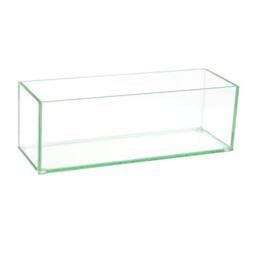"Royal Imports Flower Glass Vase Decorative Centerpiece For Home Or Wedding - Oblong Rectangle Shape, 12"" Long, 4"" Hx4 W Opening, Clear"