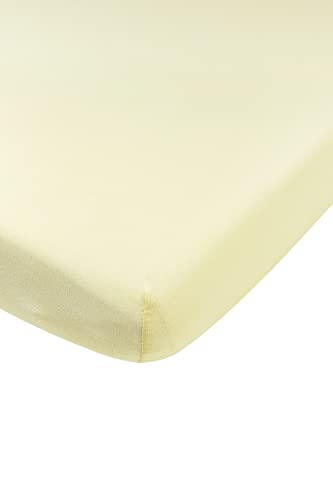 Fitted Sheet 1-Per Plain Soft Yellow 90 x 200 cm