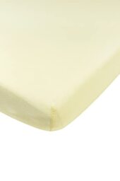 Fitted Sheet 1-Per Plain Soft Yellow 90 x 200 cm