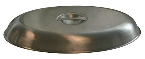 Genware C12562 Stainless Steel Cover for Oval Veg Dish, 35 cm Diameter