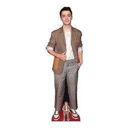 Star Cutouts CS1018 Noah Schnapp Brown Suit Cardboard Cutout with Mini - Free Standing, Quick Set Up, TV parties, fan displays and gifts