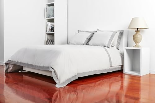 Catherine Lansfield Camalisa Grey/Dark Grey Duvet Cover Set 260x240+50x70(2)
