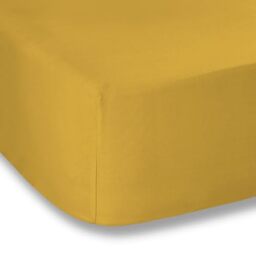 Plain Dyed Mustard Fitted Sheet 140 x 200 cm