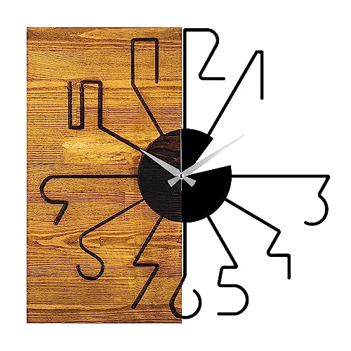 WELL HOME MOBILIARIO & DECORACIÓN Wood Alternative Decorative Wall Clock
