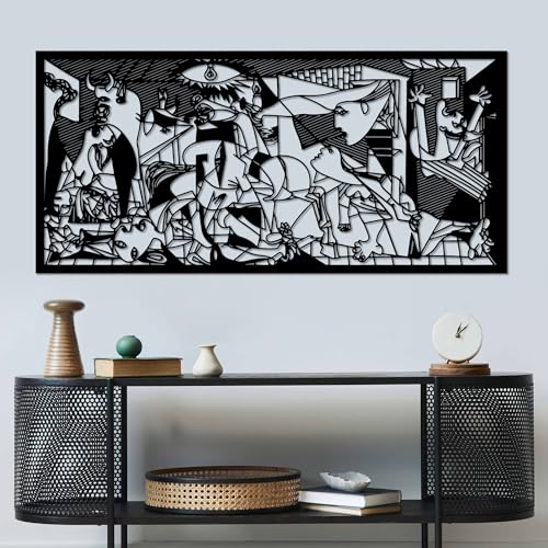Stylish Black Decorative Metal Wall Accessory, 85 x 40 cm, 100% Metal, 1.5 mm Thickness, Perfect for Modern Home Decor & Office Spaces
