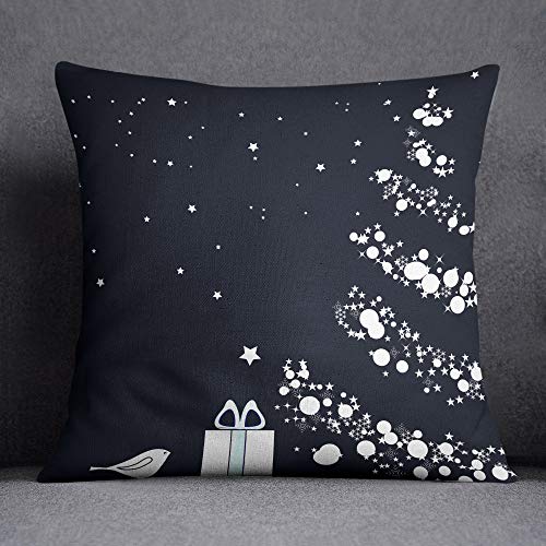 Questo Casa Christmas Tree Cushion Cover with Invisible Zipper Cushion Cover Decorative Cushion Cover Home Decor Sofa Coffee House Size 45 x 45 cm - Designed and Made in Turkey