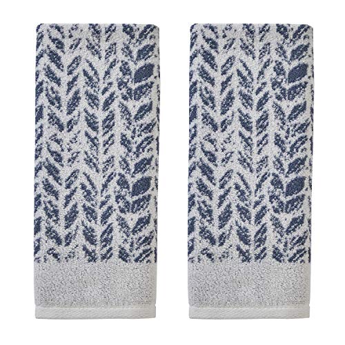"SKL Home by Saturday Knight Ltd. 100% Turkish Cotton Hand Towel Set, Denim, 16""x26"""