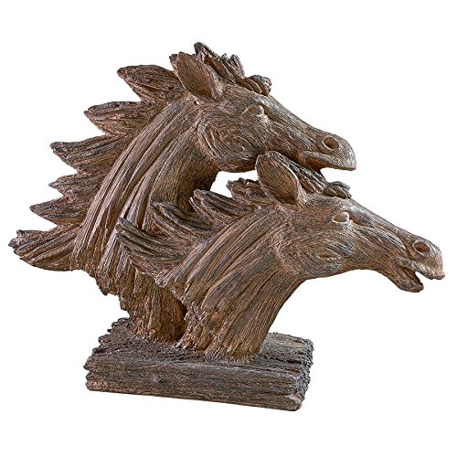 Design Toscano Freedom's Gallop Running horse Statue, Brown