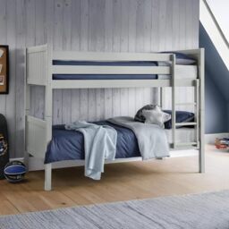 Julian Bowen Bella Bunk Bed, Single, Grey - H154 x W98.5 x D201cm