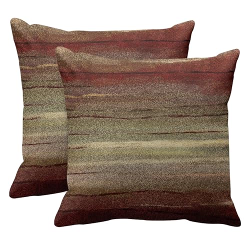 Emvency Set of 2 Throw Pillow Cover Western Tribal Geometric Brown Southwest Decorative Pillow Case Home Decor Square 20 x 20 Inch Pillowcase