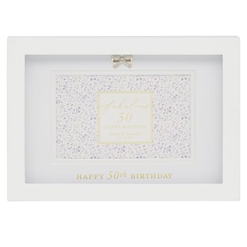 "Lesser & Pavey Hearts Design Madelaine Happy 60Th Birthday Frame 4""X6 Wooden For Photos - Stylish Frame For Home & Office - Decorative Frames For Wall & Tabletop - Memorable Gift For Women & Men"