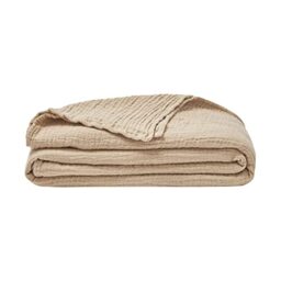 ESSIX Plain Cotton Gauze Blanket, Jazzy, 130 x 170 cm