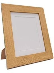 FRAMES BY POST London Picture Photo Frame, Oak with White Mount, A3 Image Size A4