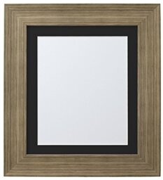 FRAMES BY POST Hygge Picture Photo Frame, Plastic Glass, Bear Creek Brown with Black Mount, 20 x 20 Inches Image Size 40 x 40 cm