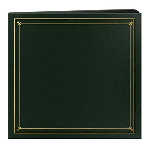 Pioneer Photo Albums 204-Pocket Post Bound Leatherette Cover Photo Album for 4 by 6-Inch Prints, Hunter Green