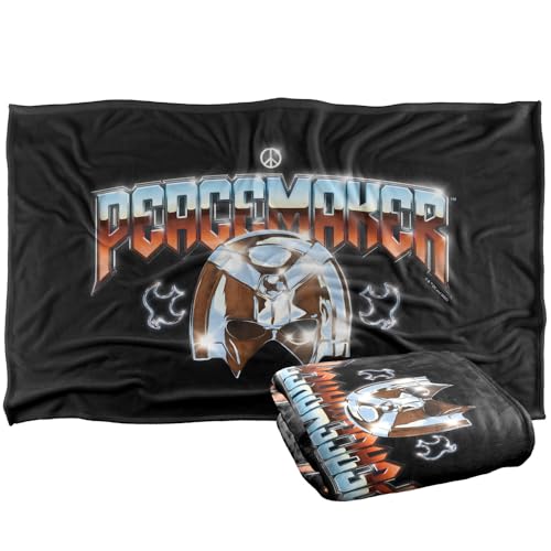 LOGOVISION Peacemaker Season Two Chrome Helmet Logo Silky Touch Super Soft Throw Blanket 91 x 147 Cm