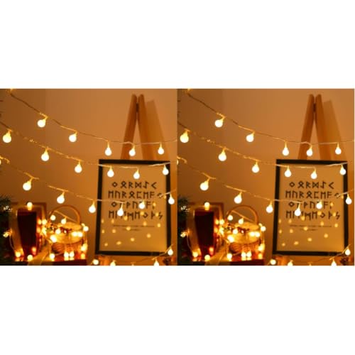 Globe Fairy Lights, 15M 100 LED Globe String Lights, USB or Battery Powered, Copper Wire Light & Waterproof Outdoor Christmas Lights for Indoor Outdoor Lighting, Christmas, Gazebo, Garden, Party