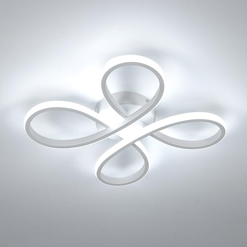 Comely Modern LED Ceiling Light, 30W 3400LM Ceiling Lamp Fixture 6500K Cool White Lighting for Bedroom, Living Room, Dining Room, Kitchen