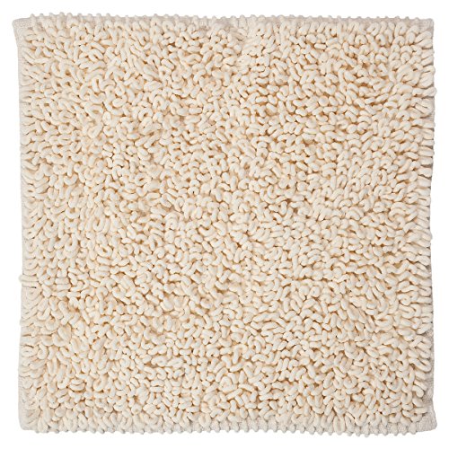 Sealskin Twist Bath Mat, Microfibre, Ivory, 60 x 3 x 60 cm