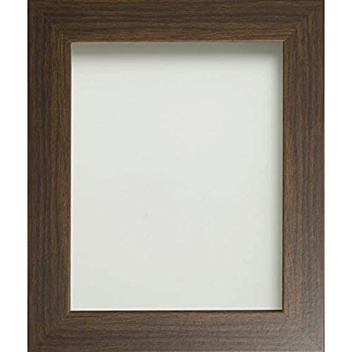 Frame Company Watson Brown 12x12 Photo Frame with Real Glass - Fits a 12x12 image, Frame size 12x12, Overall approx 15.0x15.0, Real Glass Front