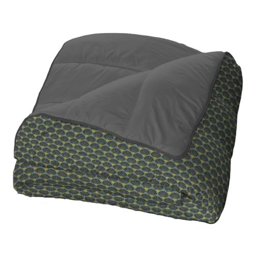 Bleu Câlin Kylie Printed Single Warm Duvet 140 x 200 cm Polyester, Green/Grey