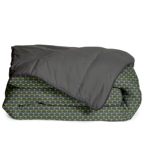Bleu Câlin Kylie Printed Single Warm Duvet 140 x 200 cm Polyester, Green/Grey
