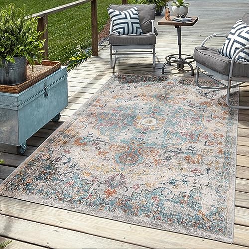 Mia´s Teppiche Bliss Robust Outdoor Rug, Modern Design, Weatherproof and UV-Resistant, for Balcony, Patio and Conservatory, but also suitable for Kitchen or Dining Room