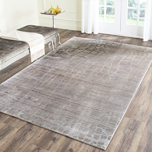 Safavieh Craft Art-Inspired Indoor Woven Rectangle Area Rug, Valencia Collection, VAL204, in Grey / Multi, 122 X 183 cm for Living Room, Bedroom or Any Indoor Space