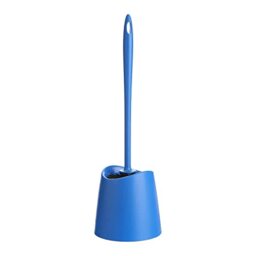 TATAY Toilet Brush - Durable Materials - Modern Design - Fixed and Long-Lasting Brush for Hygienic Cleaning - Multiple Bathroom Brush Colors - Made in Spain - 12 x 12 x 38 cm – Blue