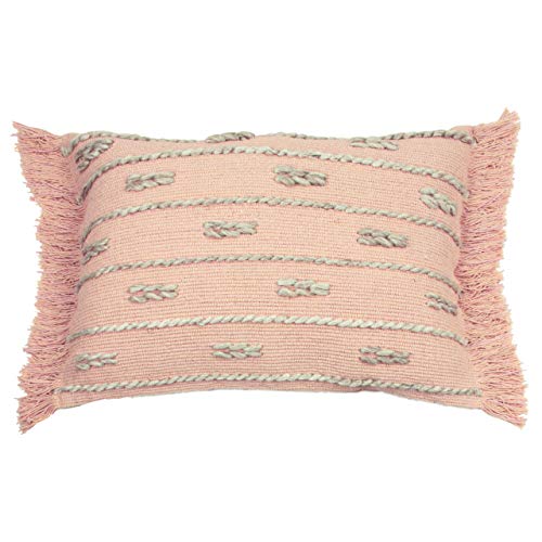 furn. Sigrid Feather Filled Cushion, Blush, 35 x 50cm