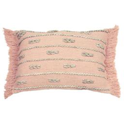 furn. Sigrid Feather Filled Cushion, Blush, 35 x 50cm