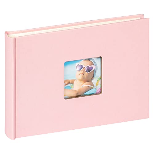 walther design Fun FA-207-BR Photo Album with Cover Cut-Out, 22 x 16 cm, Pink